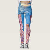 Ja, het is een octopus vrouwen Leggings strand (Voorkant)