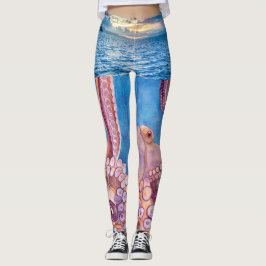 Ja, het is een octopus vrouwen Leggings strand