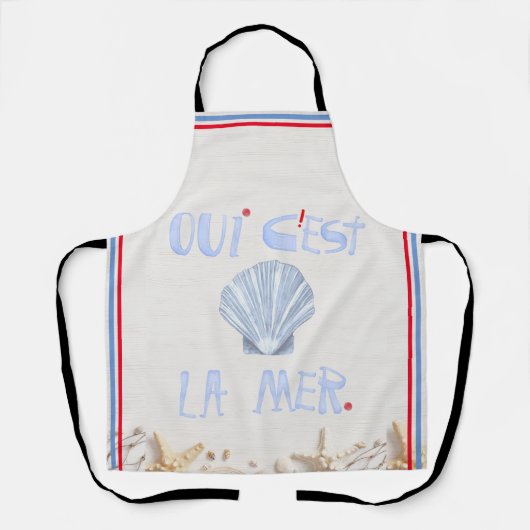 Ja Het is het Zee Schattigee Franse Oui Oui C'est Schort (Voorkant)