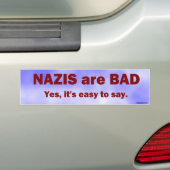 Ja, het is makkelijk om te zeggen... bumpersticker (Op auto)