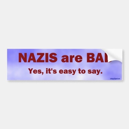 Ja, het is makkelijk om te zeggen... bumpersticker (Voorkant)