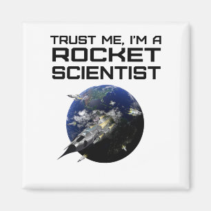 Ja het is Rocket Science Funny Aerospace Magneet