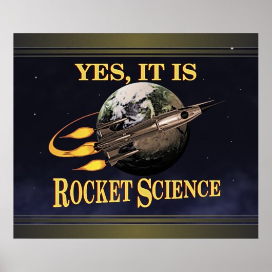 Ja, het is Rocket Science Poster (Voorkant)