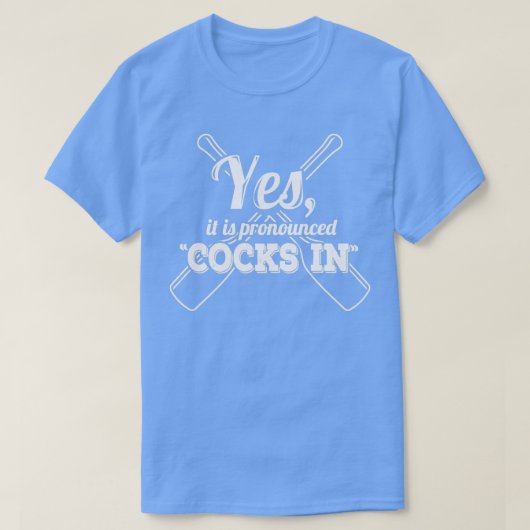 Ja, het is rondom quotCocks Inquot T-shirt (Design voorkant)