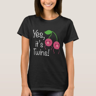 Ja, het zijn tweelingen! Moeder T-shirt