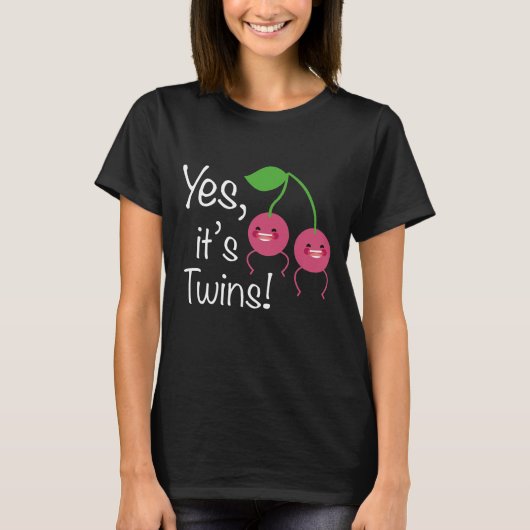 Ja, het zijn tweelingen! Moeder T-shirt (Voorkant)