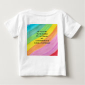 "Ja, het zijn tweelingen" Rainbow Baby T-shirt (Achterkant)