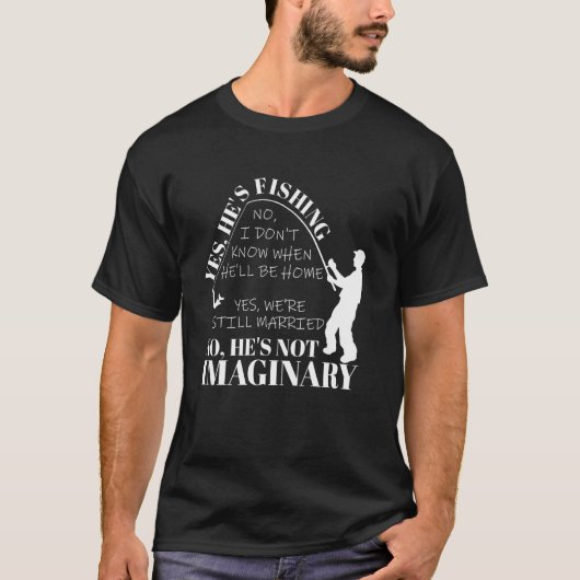 Ja Hij Is Aan Het Vissen T-shirt (Voorkant)