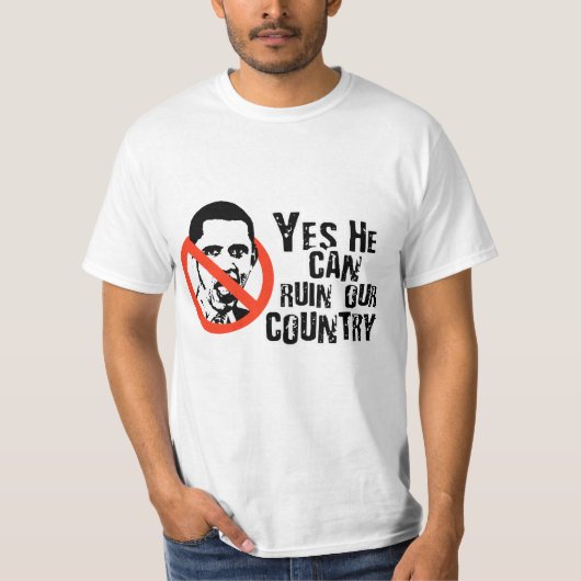 JA HIJ KAN ONS LAND RUIMEN T-SHIRT (Voorkant)