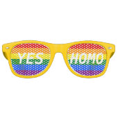 Ja homo bril retro zonnebril (Voorkant)