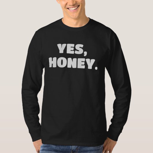 Ja Honey Whipped Man Huwelijk Valentijn T-shirt (Voorkant)