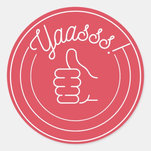 Ja hoor! ronde sticker (Voorkant)