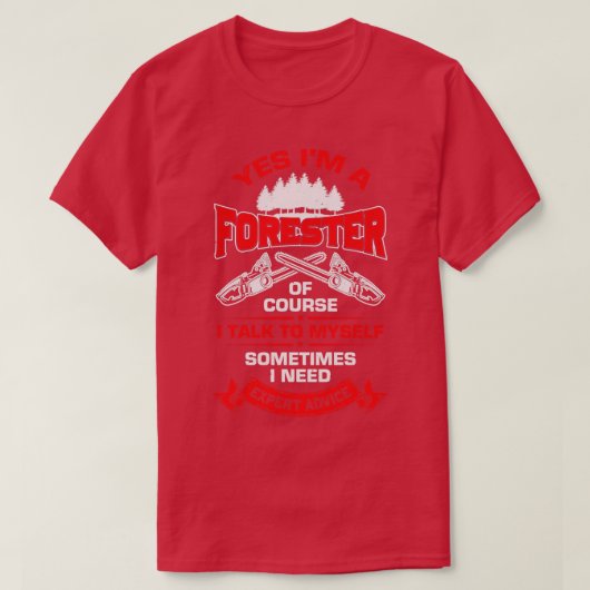 Ja I m A Forester Gift T-shirt (Design voorkant)
