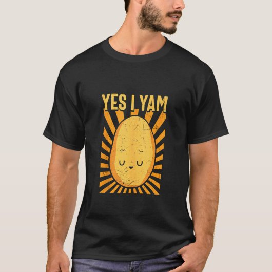 Ja I Yam Funny Thanksgiving Halloween Matching Co T-shirt (Voorkant)