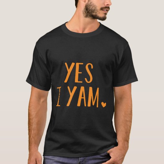 Ja I Yam Funny Thanksgiving Halloween Matching Co T-shirt (Voorkant)