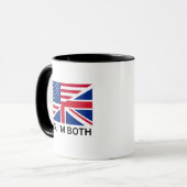 Ja, ik ben allebei Brits-Amerikaans staatsburger Mok (Voorkant links)