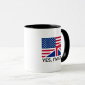 Ja, ik ben allebei Brits-Amerikaans staatsburger Mok (Voorkant rechts)