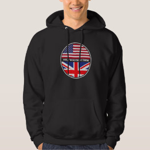 Ja, ik ben allebei de Amerikaanse vlag Hoodie