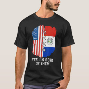 Ja, ik ben allebei half Amerikaans half Paraguayaa T-shirt