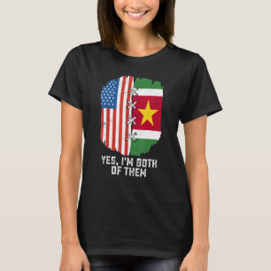 Ja, ik ben allebei half Amerikaans half Surinaams T-shirt