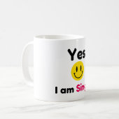 Ja, ik ben alleenstaande design koffiemok (Voorkant links)