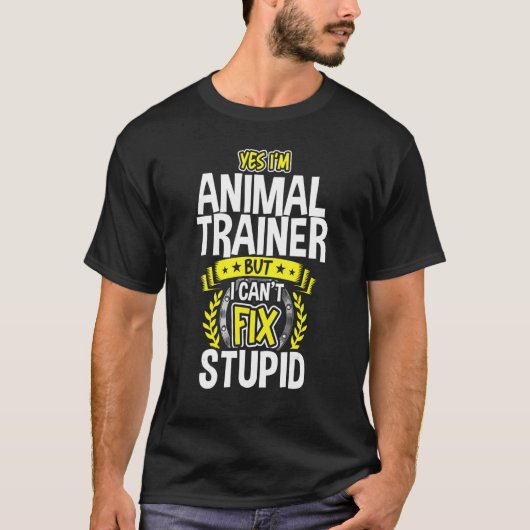 Ja, ik ben Animal Trainer T-shirt (Voorkant)