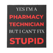 Ja, ik ben apotheker, maar ik kan het niet oplosse notitieblok (Voorkant)