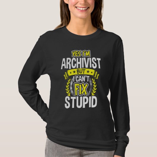 Ja, ik ben Archivist T-shirt (Voorkant)