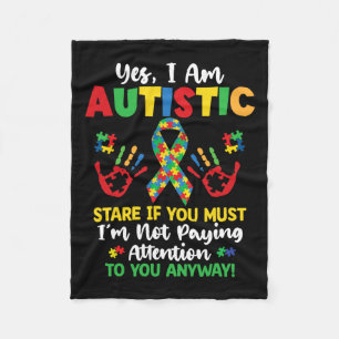Ja Ik ben Autistisch Bewustzijn Kinder jongens Mei Fleece Deken