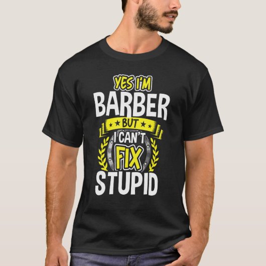 Ja, ik ben Barber T-shirt (Voorkant)