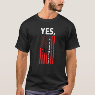 Ja, ik ben beiden Albanees T-shirt