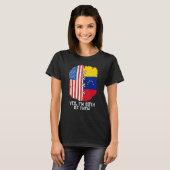Ja, ik ben beiden half-Amerikaans half-Venezuela T-shirt (Voorkant volledig)