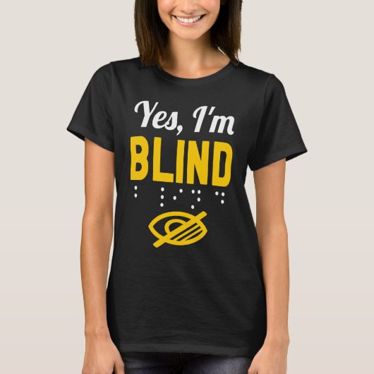 Ja, ik ben Blind T-shirt (Voorkant)