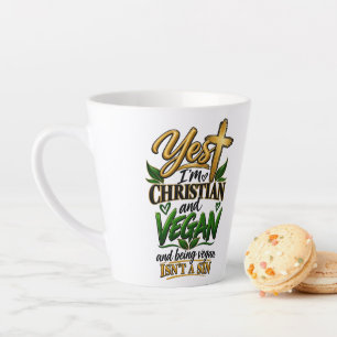 Ja, ik ben christen en veganist… latte mok