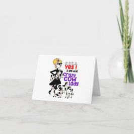 Ja, ik ben de Crazy Koe Lady, Koe Moeder GEPERSONA Kaart