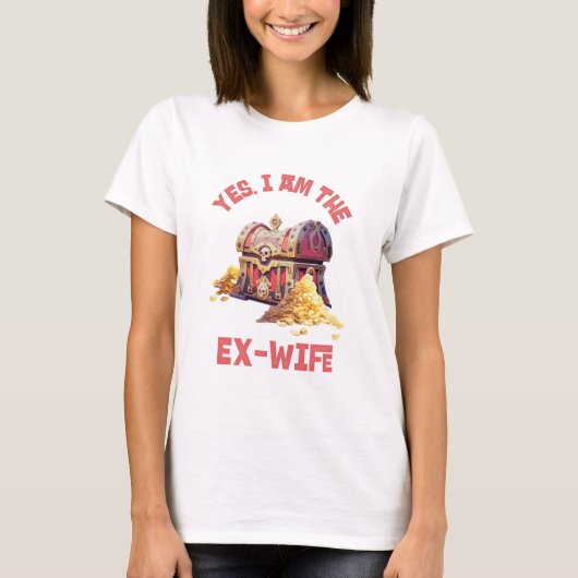 Ja, ik ben de ex-vrouw t-shirt (Voorkant)