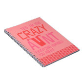 Ja, ik ben de gekke tante notitieboek (Rechterzijde)