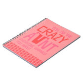 Ja, ik ben de gekke tante notitieboek (Linkerzijde)