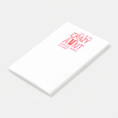 Ja, ik ben de gekke tante post-it® notes (Schuin)