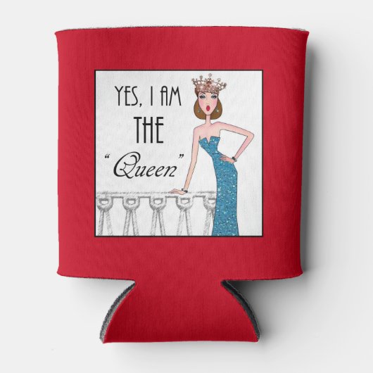 Ja, ik ben de "koningin" blikjeskoeler (Voorkant)