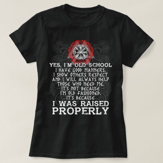 Ja Ik ben de Oude School T-shirt (Design voorkant)