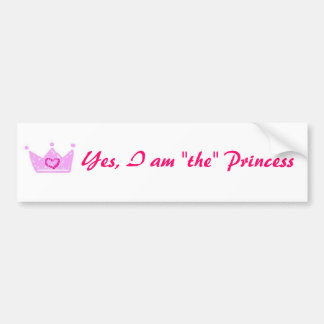 Ja, ik ben de prinses Long sticker