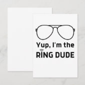 Ja, ik ben de ring dude grappige kinderen meisjes  bedankkaart (Voorkant / Achterkant)