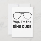 Ja ik ben de ring dude grappige kinderen meisjes j bedankkaart (Voorkant)