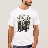 Ja, ik ben de Stinker - Funny Skunk Design T-shirt (Voorkant)