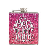 JA, IK BEN DIE MOM GLITTER CUSTOM TYPOGRAPHY HEUPFLES (Voorkant)