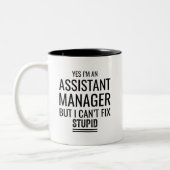 Ja, ik ben een assistent-manager, maar ik kan Stup Tweekleurige Koffiemok (Links)