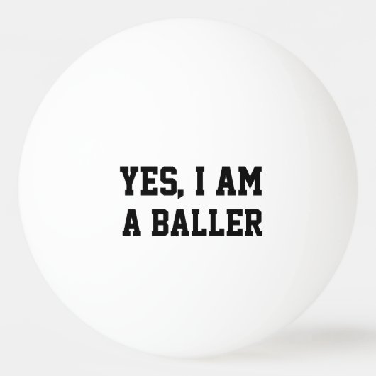 Ja, ik ben een baller pingpongbal (Voorkant)