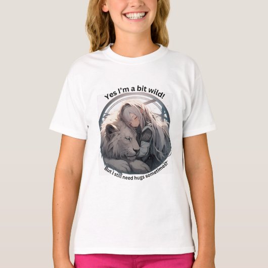 Ja, ik ben een beetje wild! t-shirt (Voorkant)