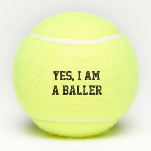Ja, ik ben een bezoeker tennisballen (Achterkant)